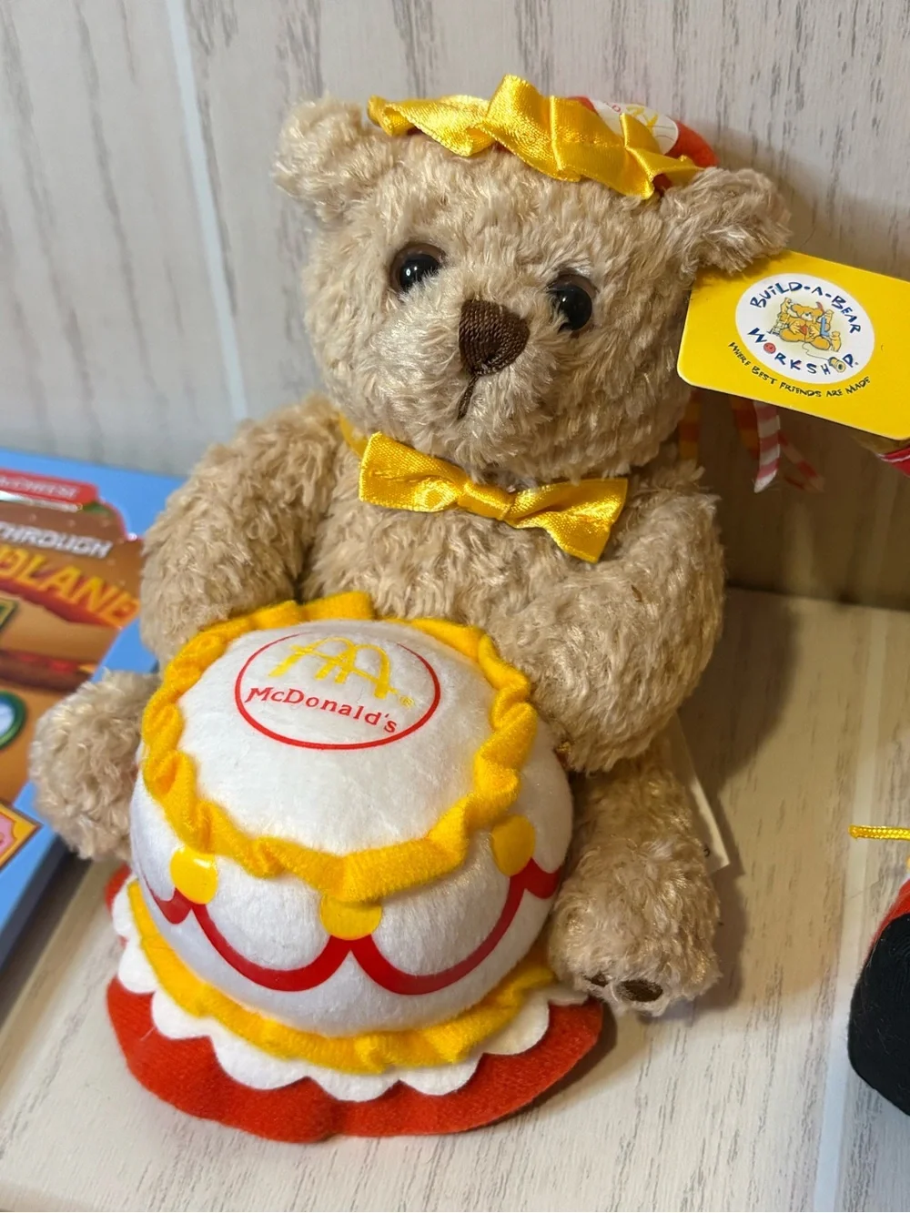 McDonald's 7 pc Set New Build A Bear Birthday Bear& Ronald McDonald